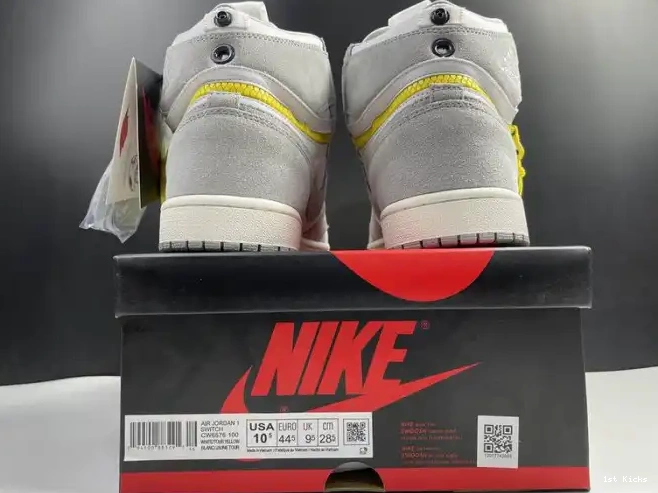 1st Kicks High CW6576-100 Jordan 1 Light Smoke Switch Air 0612